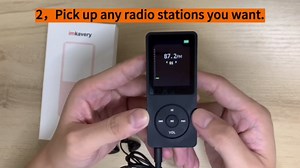 64GB MP3 Player with Speaker Earphones Portable Music Player for Kids Support Voice Recording Picture Video E-Book, Blue