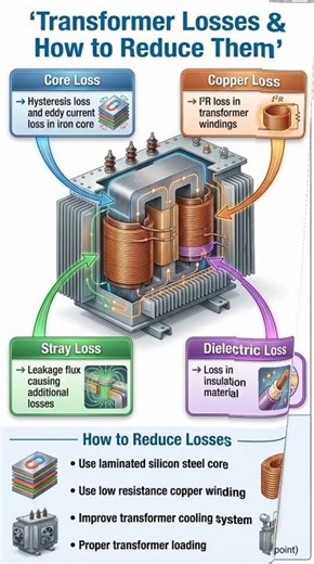 transformer losses & how to reduce #electrical #accircuits #electricsystem #alternatingcurrent