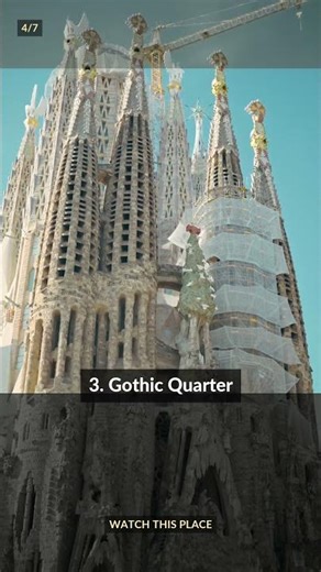 Top 5 places to visit in Barcelona | Full Guide #Shorts