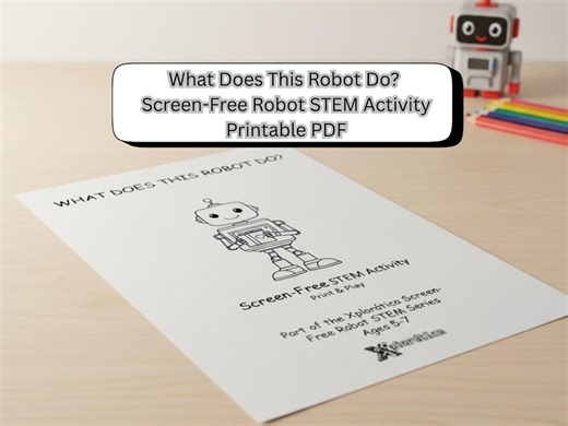 What Does This Robot Do? | Screen-free Robot STEM Activity | Printable PDF - Etsy Australia