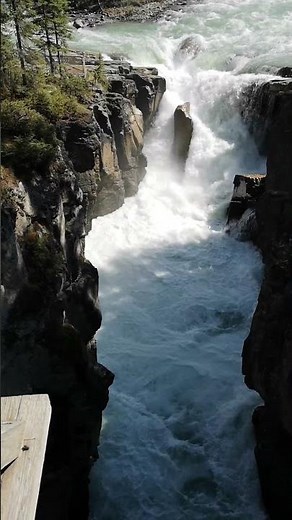 Sunwapta Falls in Jasper Alberta