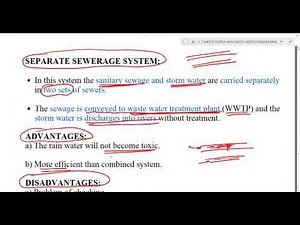 SEWERAGE SYSTEM AND ITS TYPES (WATER SUPPLY AND WASTE WATER ENGINEERING PART 18) JKSSB JE CIVIL