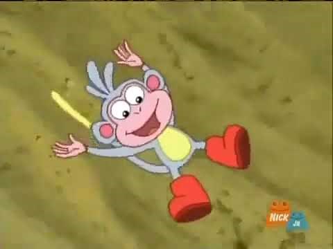 Boots the Monkey Falling down Into hole