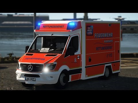 Mercedes-Benz Sprinter 516 BlueTEC Rettungsdienst Hamburg | Release | GFP-Modding