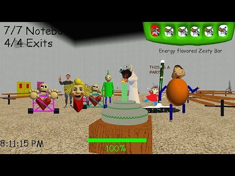 Baldi's Basics Modded - BBTUD (Birthday Bash Mode) - V2.2