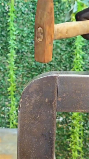 Perfect Circle Bend on Iron Bar 🎉 Angle Matching Trick 👍 #craft #handmade #skills