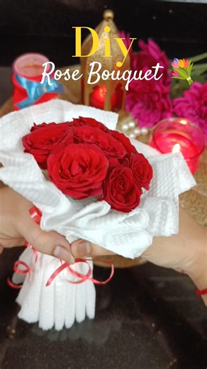 Diy Roses Bouquet 💐#happyroseday 🌹#shorts #valentinesday #love #life #craft #diy#youtubeshorts#rose