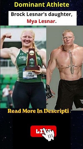 Meet Mya Lesnar, the Daughter of Brock Lesnar Dominating Track & Field! 💪🏆