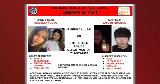 Missing teenager from Pueblo found following Amber Alert, says CBI