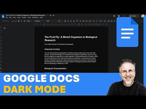 Google Docs Dark Mode - Dark Theme & Night Mode