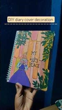 DIY journal cover🌸🩷|| Aesthetic journal idea🌷#shorts #diy #aesthetic #journal #trendingshorts