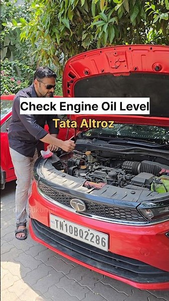 How to check Engine oil level in Tata Altroz