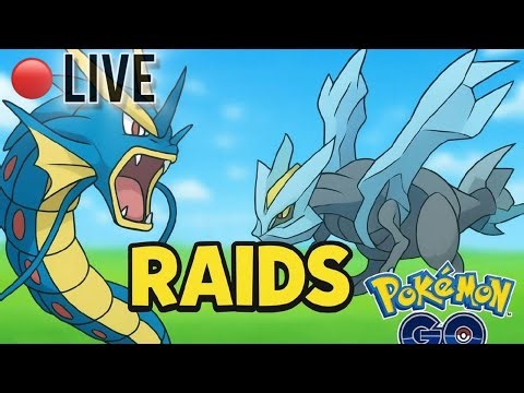 Pokémon GO LIVE 🔴 Mega Gyarados & Kyurem Raid Battles | Shiny Hunt & High IV Chase