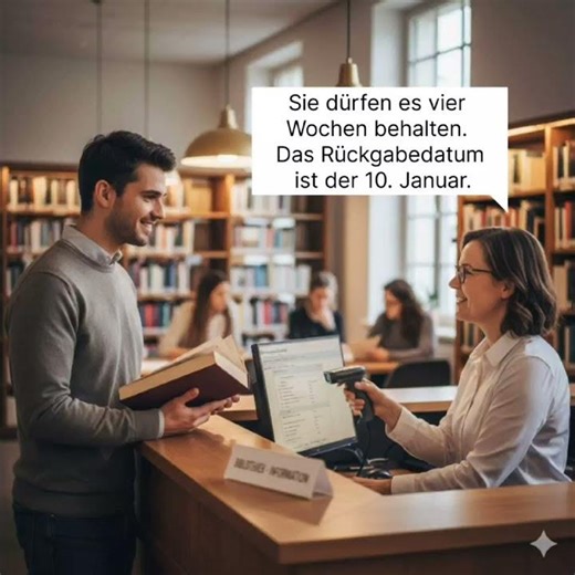 LEARN GERMAN :Borrowing Books in German #shorts #germany