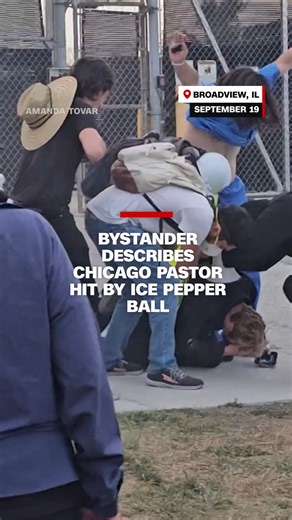 Amanda Tovar witnessed Chicago pastor David Black being hit by an ICE pepper ball and recorded video. Here's what she saw. | CNN