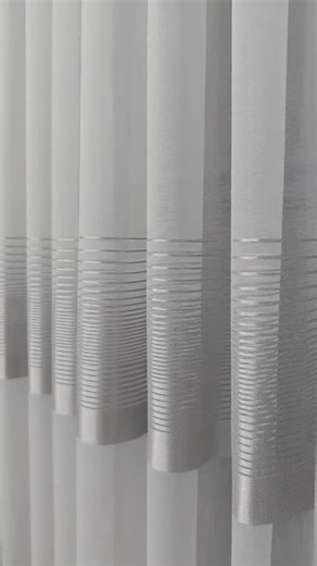 Modern White Linen Striped Sheer Curtains for Living Room, Custom Size Luxury Sheer Curtain for Bedroom, Tulle Curtain Panels, Grommet, - Etsy