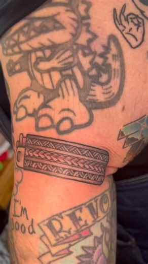 From fresh to fully healed,  custom Polynesian lighter by Todd Yoder! @_intoddwetrust_ #tattoo #tattooshop #tattooartist #tattoos #tymelesstattoo #syracusetattoo #art #artist #baldwinsville #bville #newyork #newyorktattoo #baldwinsvilleny #polynesian #polynesiantattoo #lighter #lightertattoo #dotwork #blackandgrey #blackandgreytattoo | Tymeless Tattoo | Facebook