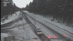 Highway 26 closed on Mt. Hood with two crashes, ODOT working to clear the road