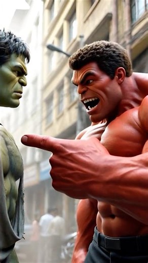 Hulk Vs Red Hulk | Fight between brothers #hulk #aihulk #fighting #desihulk