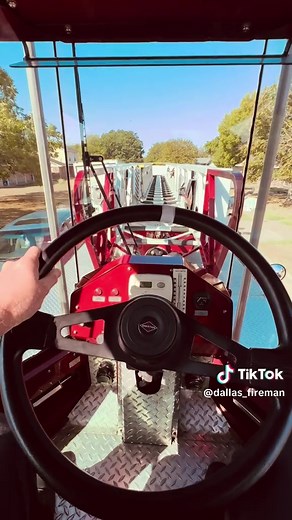 No, it doesn’t ride smoothly #firetruck #driving #firefighter | tiller truck