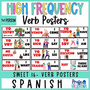 Sweet 16 in Spanish - High Frequency Words