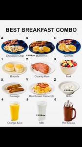 Chocolate chip pancakes,country ham,hash brown casserole,orange juice | Will & Jae Eats