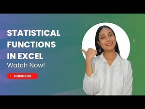 Statistical Functions in Excel | Microsoft Excel For Beginners | Meritshot Tutorials