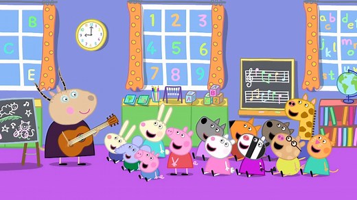 29K views · 487 reactions | En la escuela, Peppa y sus amigos cantan sus canciones favoritas junto con la señora Gacela. Y tus niños ¿qué canciones han aprendido en la escuela? | Discovery Kids Latinoamérica | Facebook