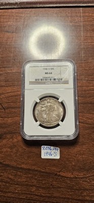 1946S Walking Liberty Half Dollar 50c NGC MS 64 Lavender TONER! | eBay