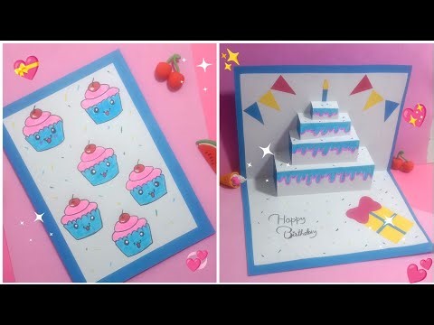 ​How to Make a Beautiful 3D Birthday Card at Home | Simple DIY 🎂