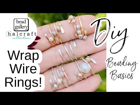 Wrap Wire Rings - Jewelry Making - Wire Work - DIY Ring - Beaded Jewelry