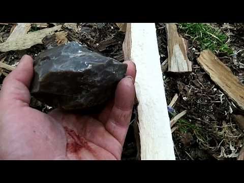 Making A Stone Age Hunting Bow: Stone Age Bow Making With Abo Tools
