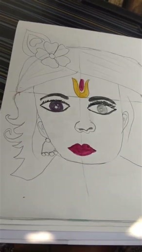 ​कान्हा जी की सुंदर पेंटिंग - जय श्री कृष्णा! 🙏 #LordKrishna