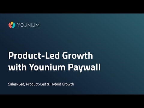 Product-Led Growth Paywall for B2B SaaS | Younium Product Showcase