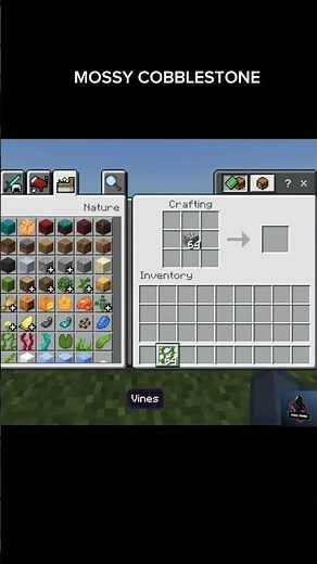 How to make mossy cobblestone