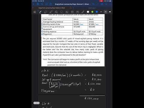 Engineering Economics: Cost Concepts for Decision Making (Solved Sample Problem)