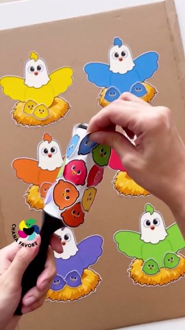 Chana Favors on Instagram: "🔗 Link in Bio for a clucking good time! 🐥 Dive into our “Chick Matching Fun” printable – a delightful way to boost your child’s fine motor and cognitive skills. 🌈🧠 Watch them learn through play as they match colorful baby chicks with their mother hens. Perfect for parents, teachers, and caregivers looking for educational fun! 🐣✨ Discover the joy of learning together. 🖍️ ☰What you’ll need: * Chanafavors Printables 🌈 Shop for Printable PDF Files 🖨 Chanafavors.et