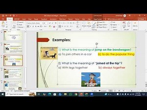 Sec AA Idioms and Adages Part II