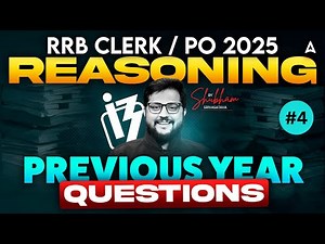 IBPS RRB PO/Clerk Reasoning 2025 | Gramin Bank Previous Year Questions🔥| PYQs Practice for IBPS RRB