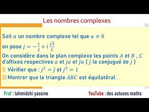 les nombres complexes : exercice corrigé