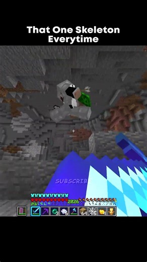 That One Skeleton Everytime #minecraft #mlgclutch #pvp #clutch #manhunt #gaming