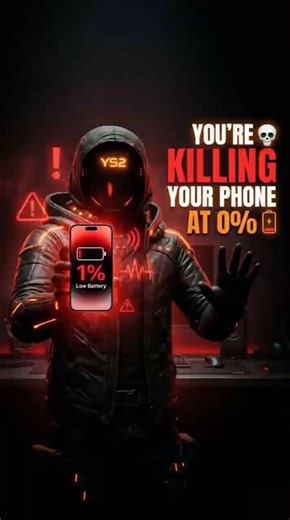 STOP draining your battery to 0% ⚠️ #tech #facts