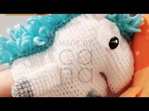 5 of 6 - Crochet Bluey Unicorse Puppet Tutorial - MadeByCana Pattern