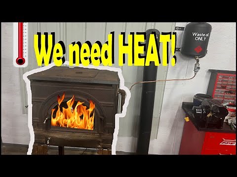 DIY Homemade waste oil heater/burner to heat your shop using a wood stove. Let's build it! - Part 1.