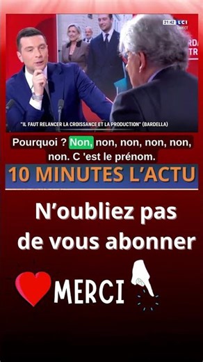 Jordan Bardella corrects Thierry Breton, who is stuttering.