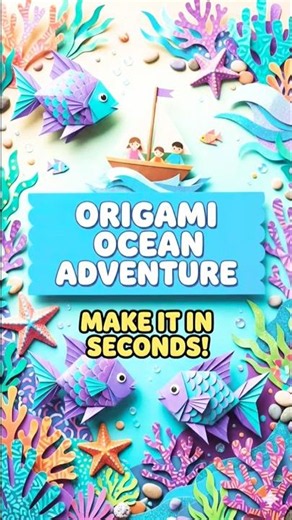 Learn how to fold a simple and cute origami fish with easy step-by-step instructions!#shorts #diy