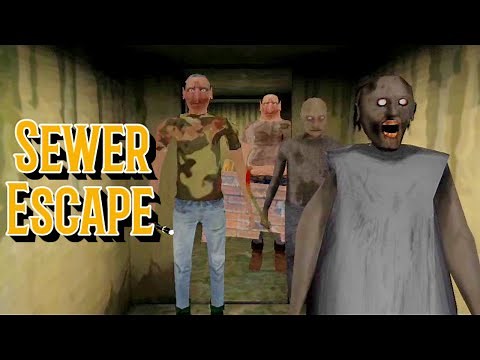 The Twins Sewer Escape With Granny And Grandpa
