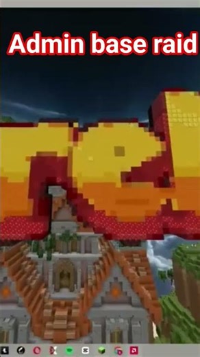how i raid admin base in fire mc #minecraft #smp #shorts