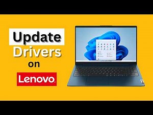 How to Update Drivers on Windows 10 | 11 (Lenovo Laptop)