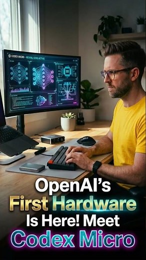 OpenAI's First Hardware Is Here! Meet Codex Micro #OpenAI #Codex #micro #Coding #Developers #Tech